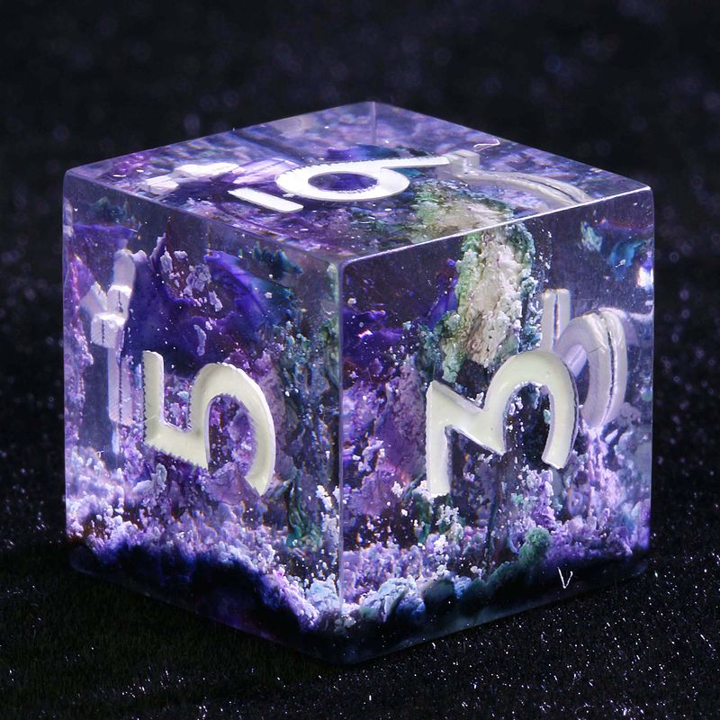 9 polyedrische Würfel D und D Sets Nocturne Violet für Dungeons Dragons RPG_voghion.com