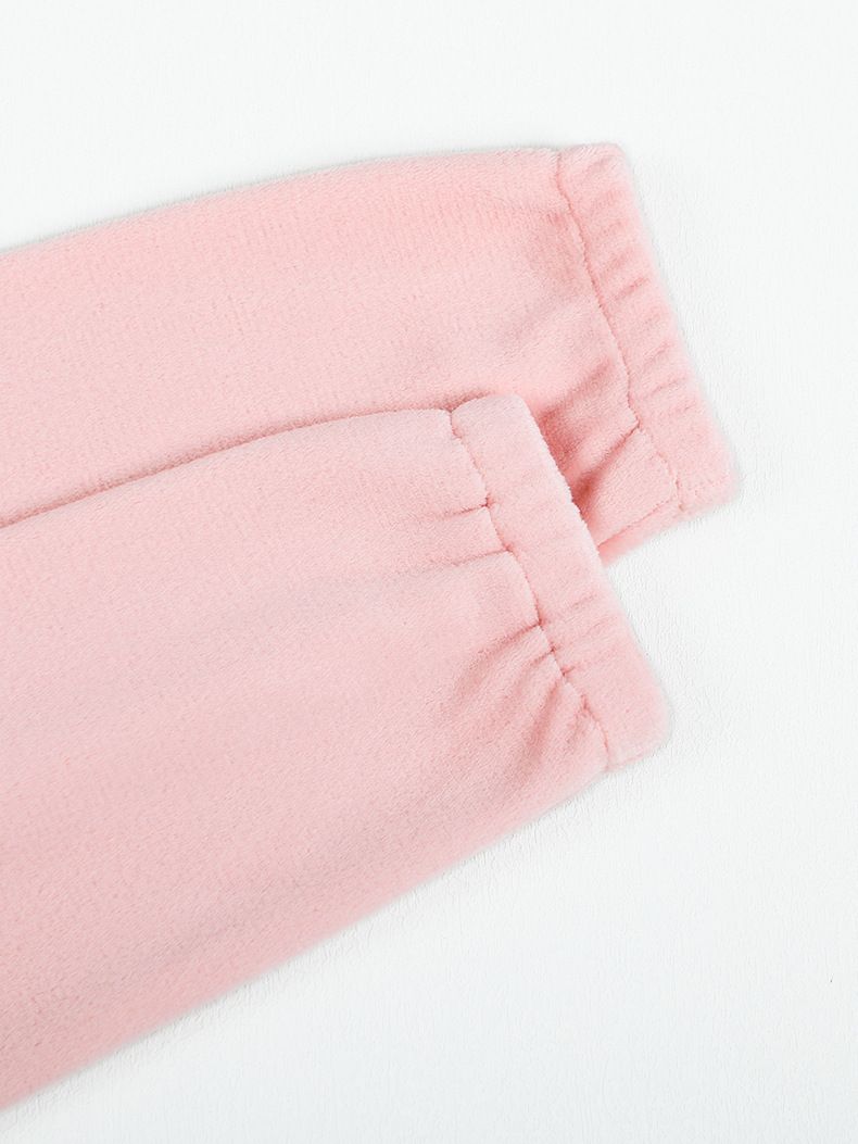 Damen Herbst und Winter Stil warme Herbst und Winter Langarm Hosen Anzüge Damen Hauskleidung große Größe plus Fett Pyjamas Freizeit_voghion.com