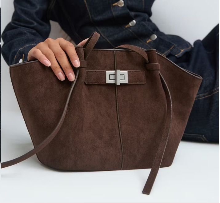 Women's Lightweight Large Capacity Batwing Shoulder Bag - Stylish Crossbody Purse With Magnetic Closure & Multiple Pockets (Brown/Black/Tan/Wine)_voghion.com