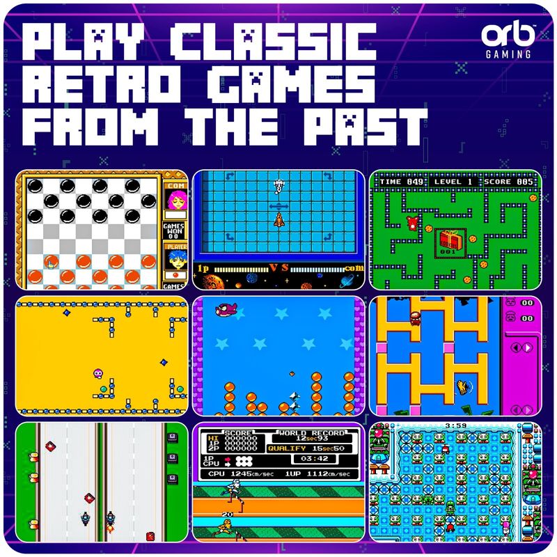 Console de jeu portable rétro Orb avec 240 jeux intégrés, arcade classique, cadeau pour lui_voghion.com