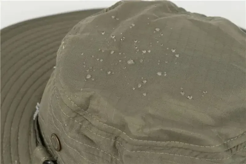 Moud Summer Männer Eemer Outdoor UV Schutz Breet Rand Panama Safari Juegd Wanderen Mesh Fëscher Hut Strand Sonneschutz Cap_voghion.com