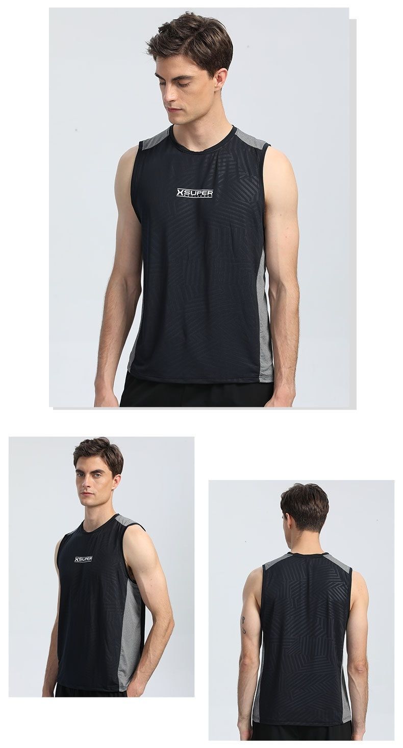 Canotta fitness da uomo American Basketball, maglietta senza maniche ad asciugatura rapida con fiori scuri, allenamento_voghion.com