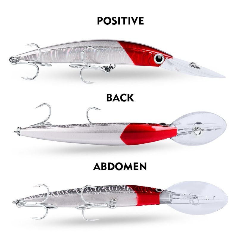 Sea Fishing Bionic Lure Laser Minnow Plastic Hard 17cm 27g Bait 10 Colors Optional DW358_voghion.com