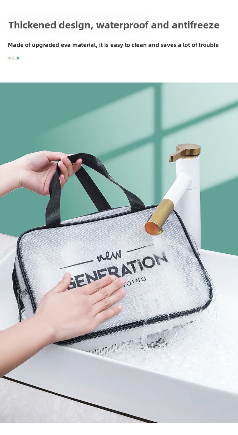 Bolsa de cosméticos de gran capacidad, bolsa de almacenamiento, bolsa de viaje portátil con separación seca y húmeda, bolsa de aseo para cosméticos._voghion.com