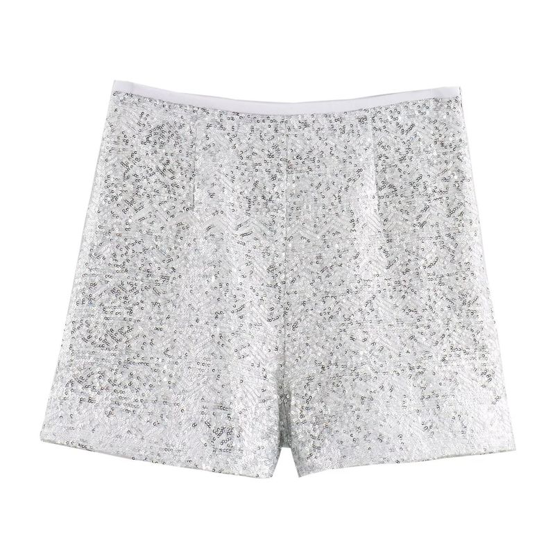 Women's clothing 2024 summer new pearl embellished suit jacket shorts set_voghion.com