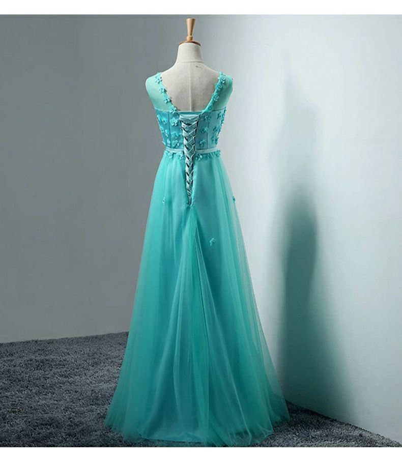 Elegante abito da damigella senza maniche per matrimoni, banchetti e lauree - Abito lungo formale a trapezio con vita alta in rosso, rosa, champagne e altro ancora_voghion.com