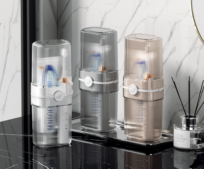 Travel Mouthwash Cup, Toothware Light Luxury Storage Set, Portable Home Wash Toothpaste, Toothbrush Box_voghion.com