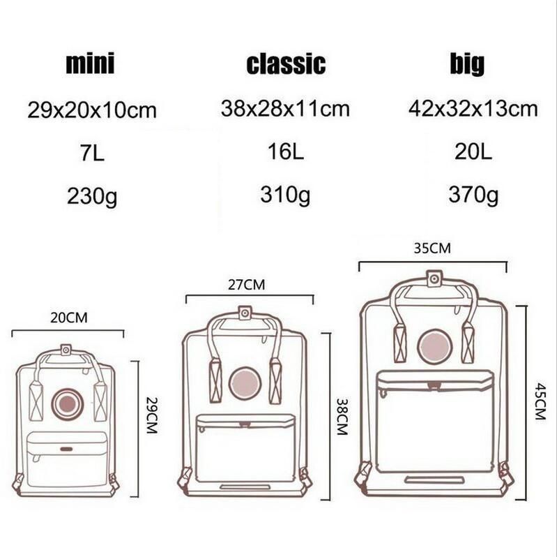 Kanken Classic / Mini Backpack Männer Und Frauen Im Rucksack Für SchulterTravel Wasserdicht Canvas Rucksack Tasche Für Die Schule 7L 16L 20L_voghion.com