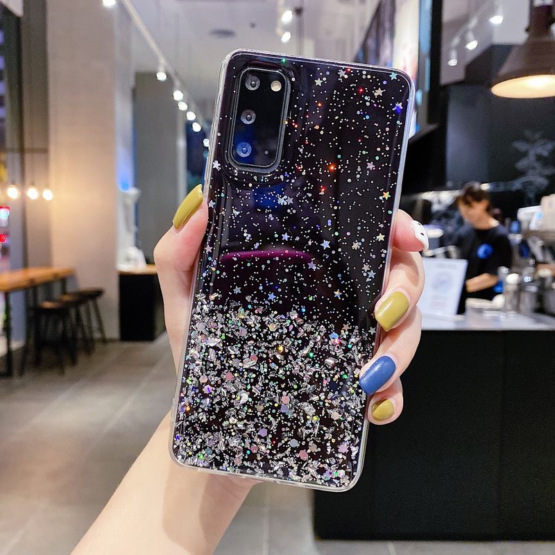 voor Huawei Mate 60 Pro Honor X90 X50 X40 X30 X20 Nova 8 Case Sier Foil Paillette Epoxy Cover Soft Clear Shell Anti-val_voghion.com