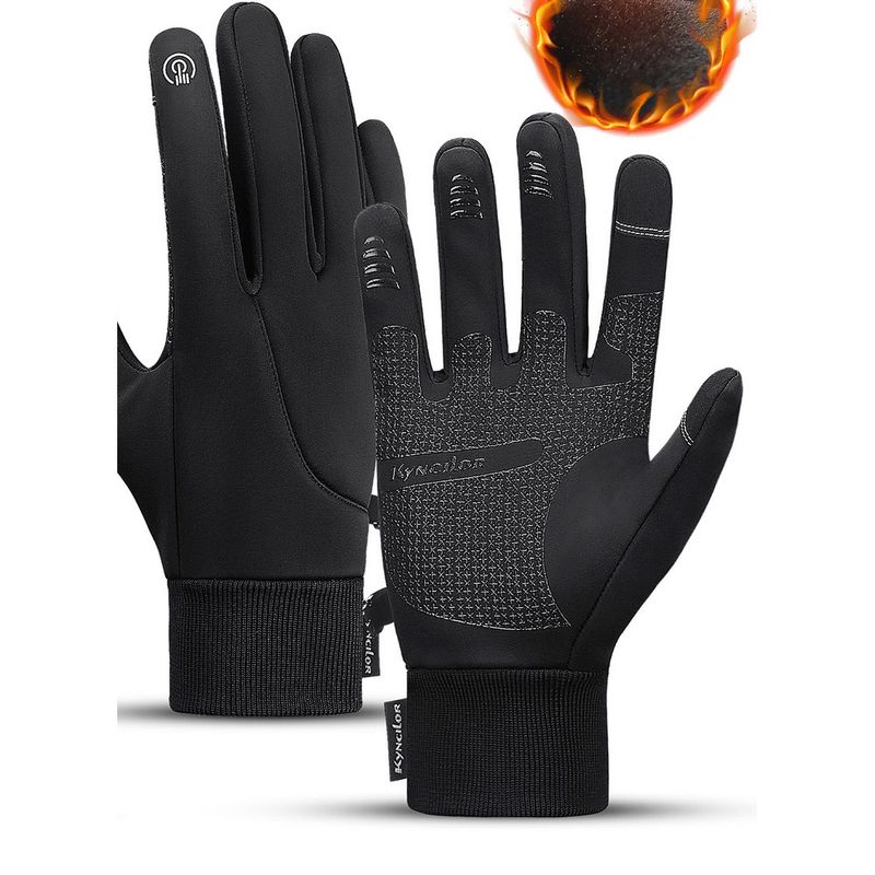 Outdoor autumn winter men's warm cycling touch screen gloves for women, anti slip, wear-resistant, splash proof,_voghion.com
