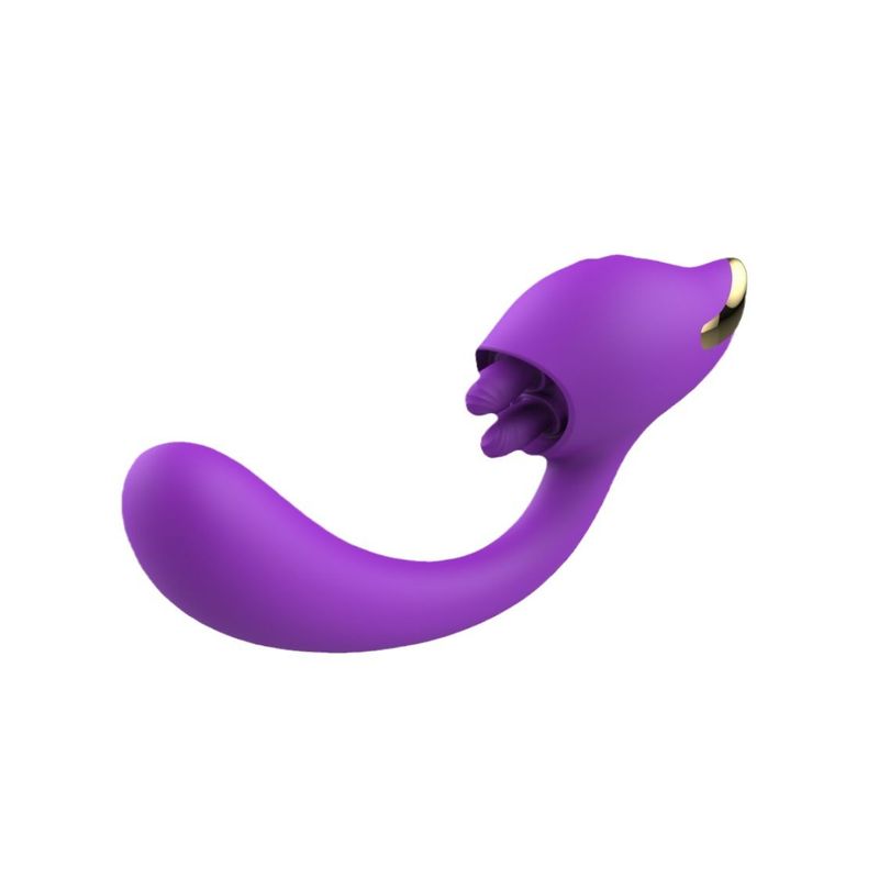 2 In 1 Licking Vibrator Clitoris Stimulator 10 Vibration Clitoral Massage Sex Toys G Spot Realistic Dildo Vibrator For Women_voghion.com