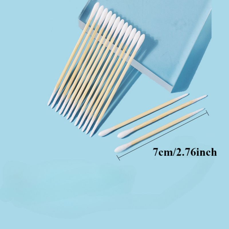 100/300/500/1000 Stück 50/100er-Set Wattestäbchen für präzises Make-up, Augenbrauen- und Wimpernkunst – Einweg, Beauty Essentials_voghion.com