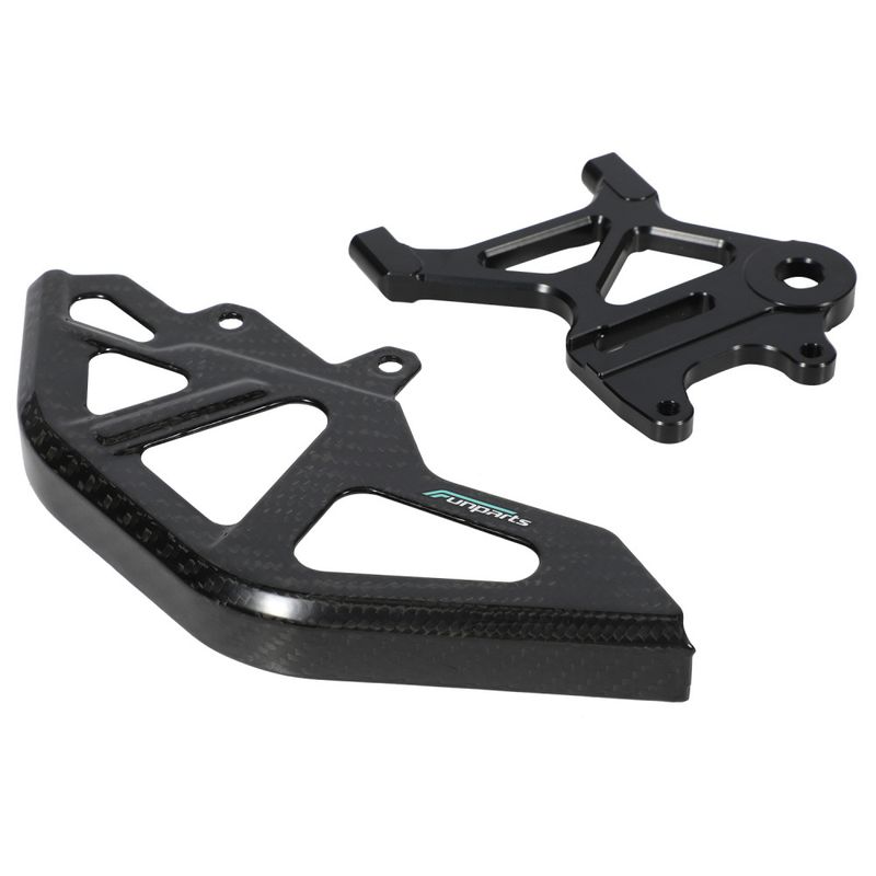 Motorcycle Rear Disc Brake Guard - High-Quality Carbon Fiber, Lightweight & Durable, Fits Most Dirt Bikes & Off-Road Models (36.5x14.5x5cm)_voghion.com