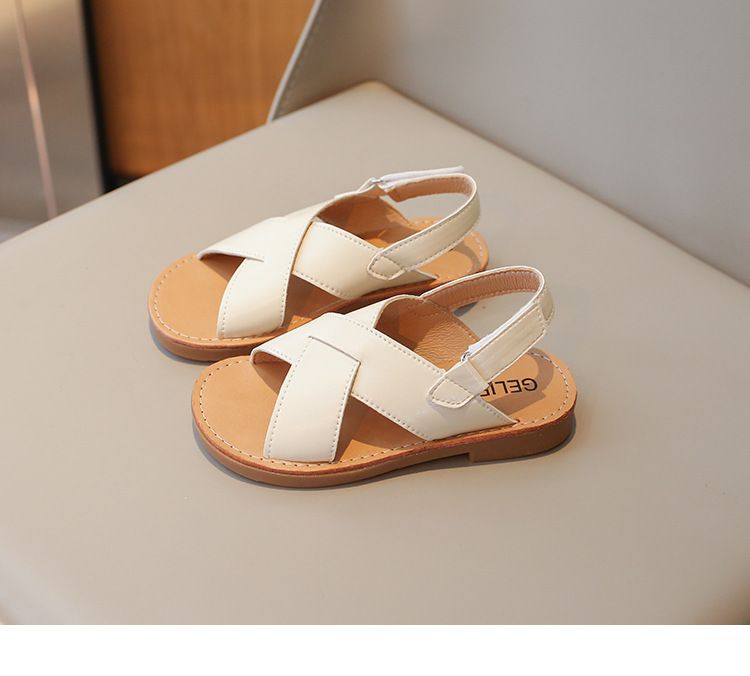 Sandales décontractées pour filles, chaussures de plage pour garçons, édition coréenne, pantoufles d'été à semelle souple pour enfants, nouvelle collection 2024_voghion.com