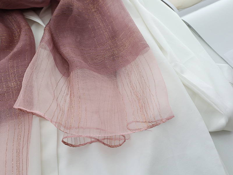 r autumn and winter new version of silk blended scarf female mulberry silk gold and silver silk long shawl dual-use silk scarf_voghion.com