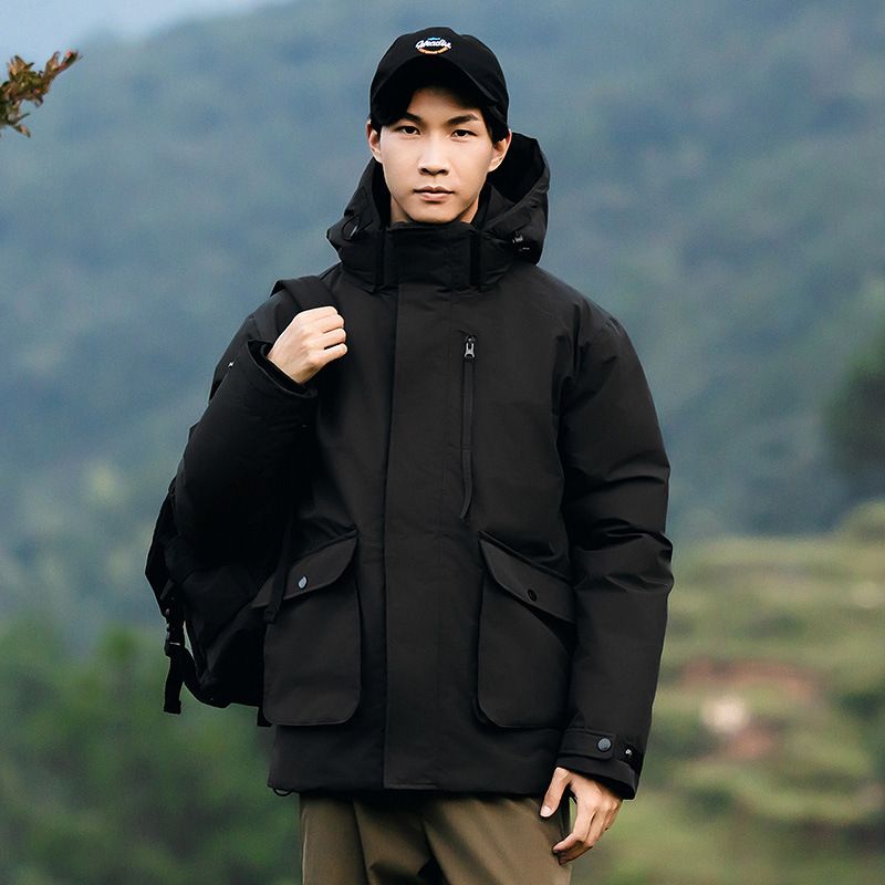 2024 New Autumn Winter High-end Quality Men's Simple Fashion Workwear Cotton Jacket For Outdoor Travel Warmth_voghion.com