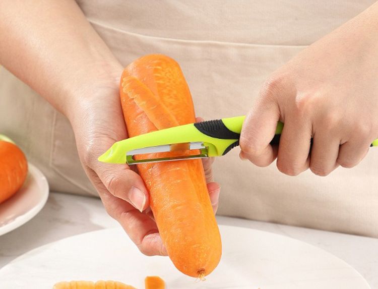 Antislip handvat dunschiller, dunschiller, magisch gereedschap, meloen, aardappel, fruit, schraper, keukengroente gereedschap accessoires_voghion.com
