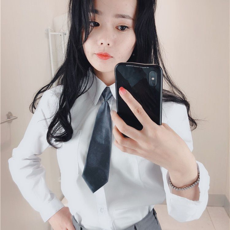 Uniforme DK Ins Cool Harajuku Piccola Per Donna Trendy Versione Coreana Tinta Unita Decorativa College JK Studente Giapponese_voghion.com