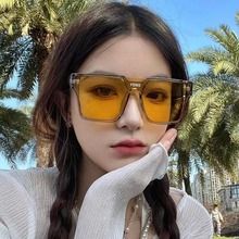 Occhiali da sole da strada europei e americani transfrontalieri da uomo, con montatura piccola, quadrati e concavi, occhiali da sole di tendenza, occhiali da sole divertenti retrò da donna, celebrità di Internet_voghion.com