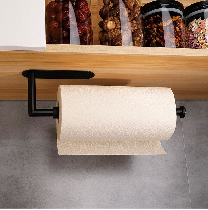 Papierhandtuchhalter unter dem Schrank mit Dämpfungseffekt, Einhandbedienbarer Papierhandtuchhalter zur Wandmontage, Selbstklebend oder Gebohrt_voghion.com