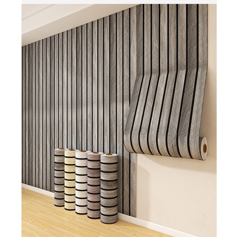 Thickened Self-Adhesive Grid Stickers Waterproof Moisture-Proof Wood Grain Living Room TV Background Wall_voghion.com
