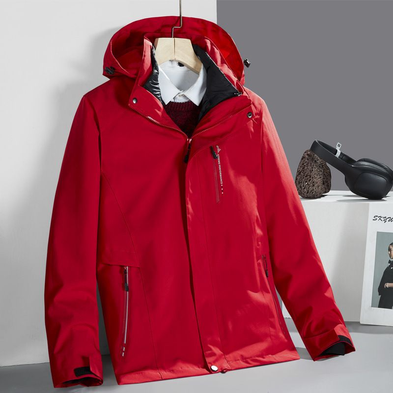 Winter Men And Women Yurong Soft Shell Two-Piece Set Couple Fleece Thickened Coat Outdoor Skiing Mountaineering Jacket_voghion.com