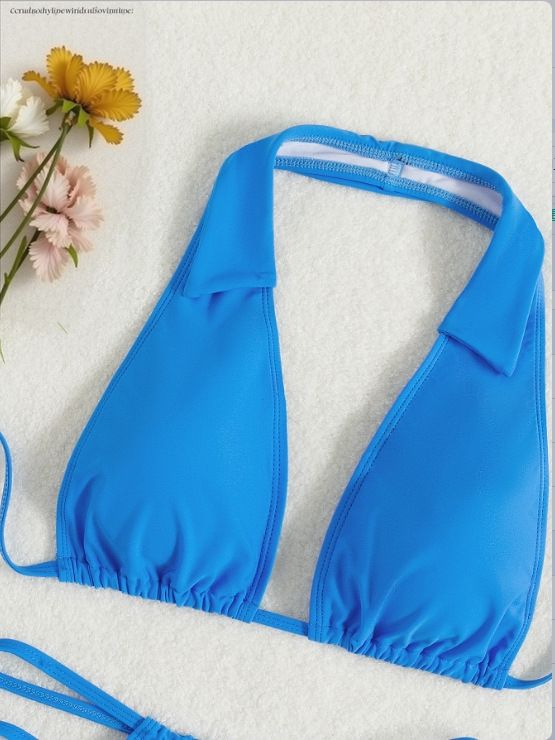 GraceChic Costume da bagno due pezzi transfrontaliero europeo e americano Bikini sexy tinta unita di alta qualità Stile Pure Desire aderente_voghion.com