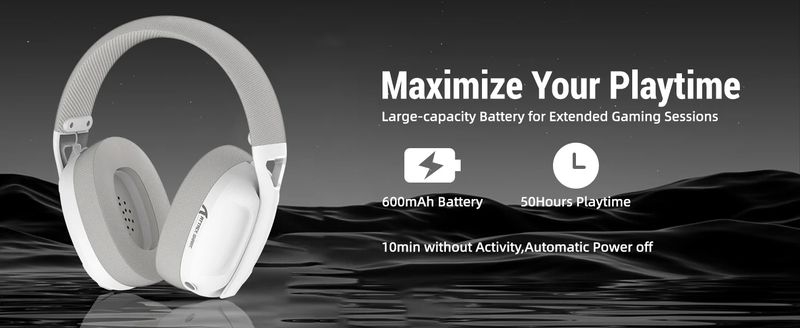 ATTACK SHARK L80 Ultra-Light Tri-Mode Lightweight Wireless Gaming Headset For PC/PS4/PS5/Switch/Xbox_voghion.com