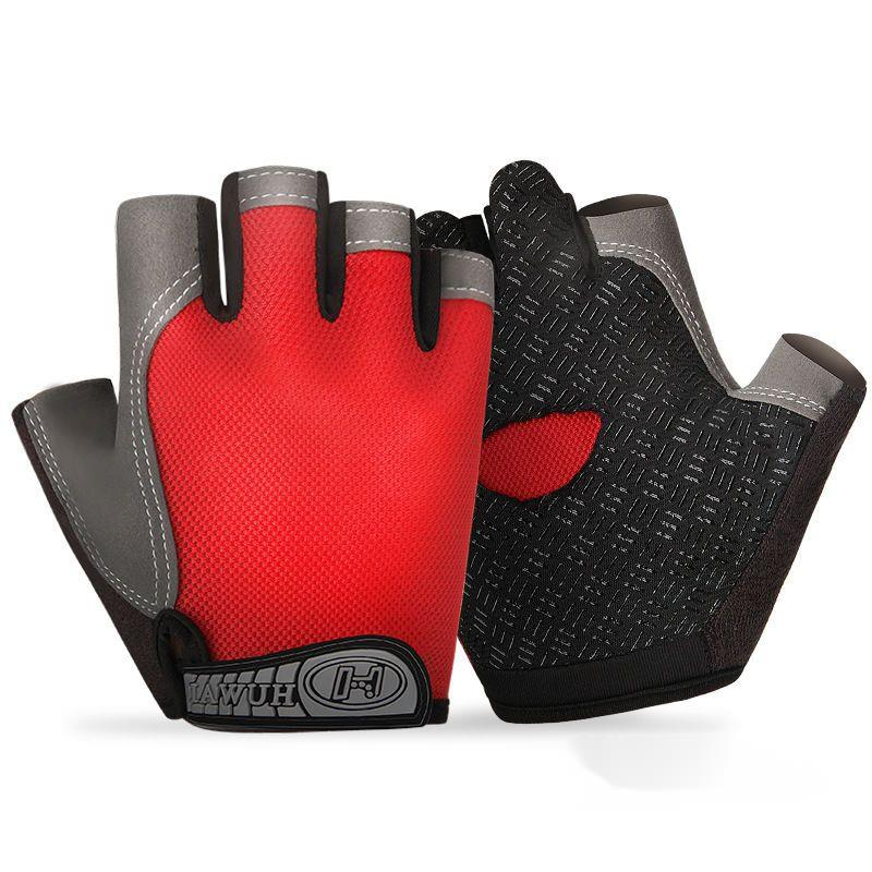 Guanti da ciclismo unisex, per sport all'aria aperta, ciclismo, equitazione, pesca, alpinismo, mezze dita, protezione per il palmo_voghion.com