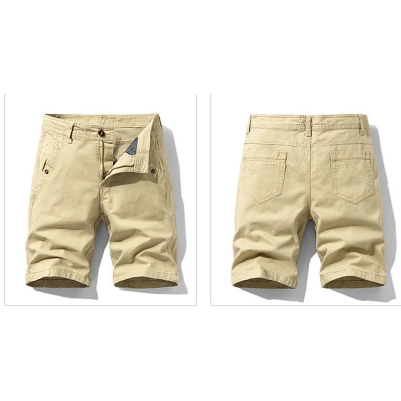 Shorts cargo masculinos de verão, estilo coreano, simples, leve e luxuoso, soltos e elásticos, 17351_voghion.com