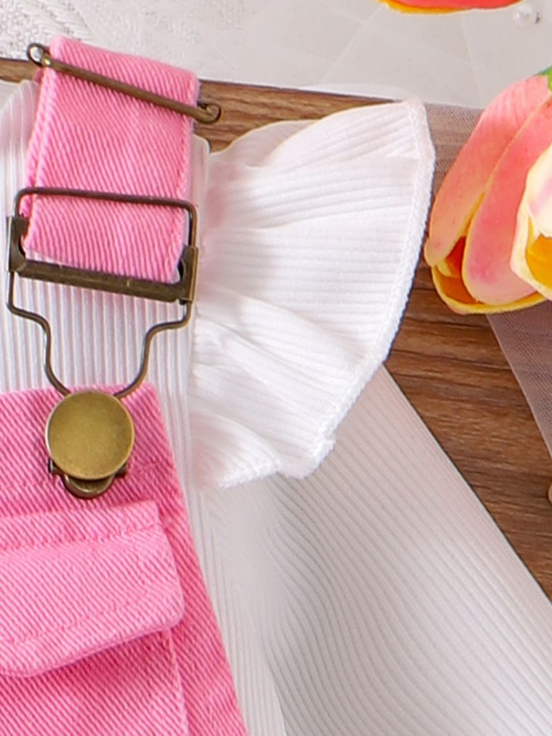 Saldi autunnali per mamma e bambini, completo da bambina con maniche lunghe e anti-strisce, tuta rosa e due pezzi._voghion.com