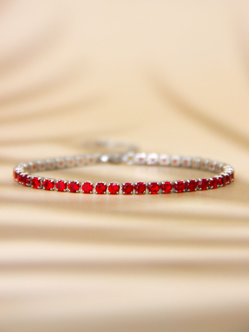 Brățară cu diamante colorate, plină de diamante pentru femei, jucătoare de tenis cu zirconiu cristalin_voghion.com