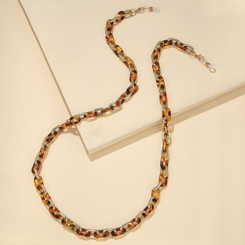 Catena per occhiali a croce antiscivolo e anti-perdita multiuso con mascherina per adulti in acrilico, colore misto_voghion.com