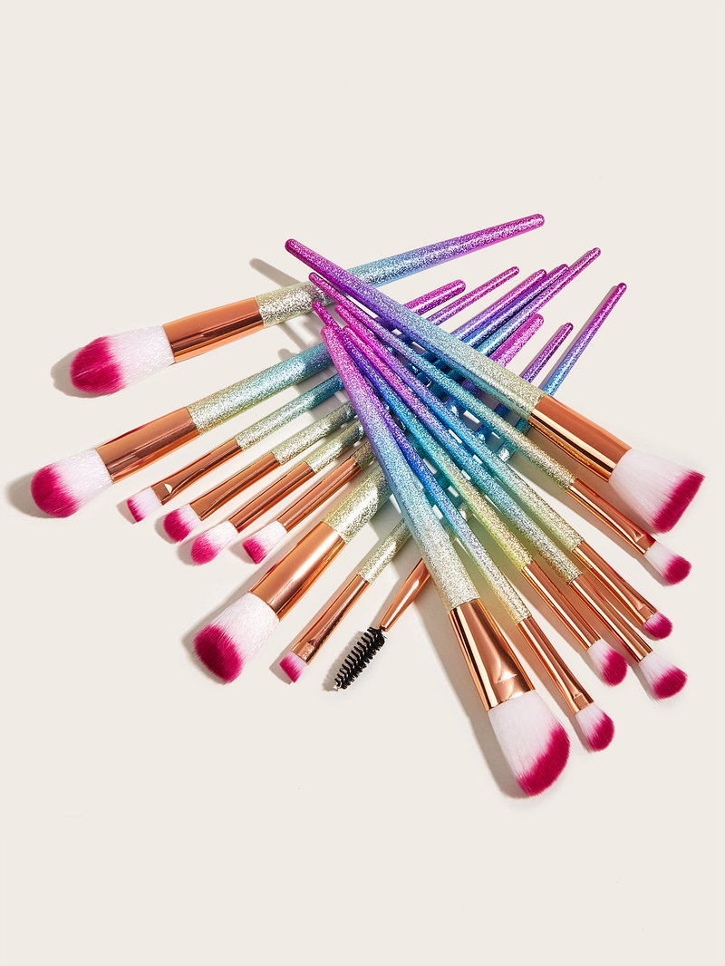 16 pcs makeup brushes, frosted set, eye shadow brush, powder brush, beauty tools GUJHUI_voghion.com