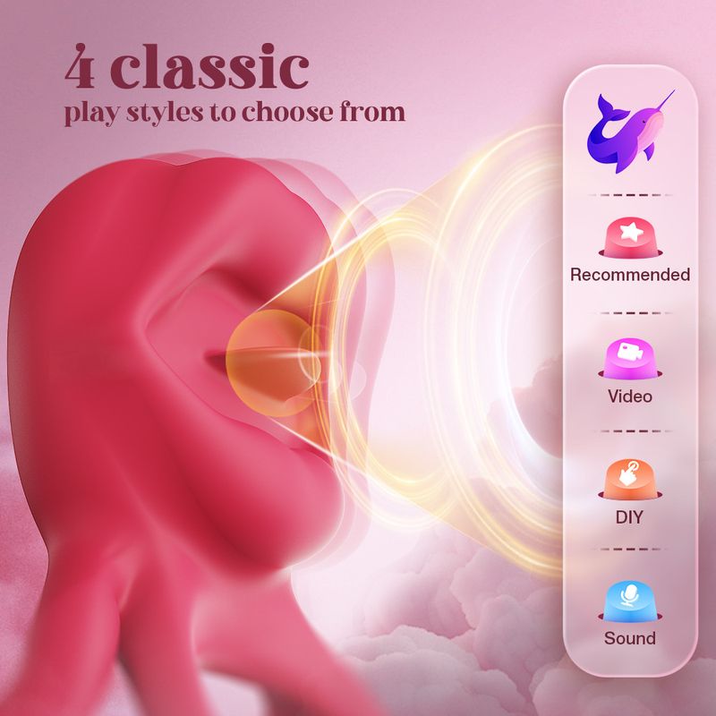 APP Telecomando Lingua Lecca Conversione di Frequenza Pene Maschile Blocco Anello Fine Vibrazione Radiazione Ritardo Coppia Flirtare Vibratore_voghion.com