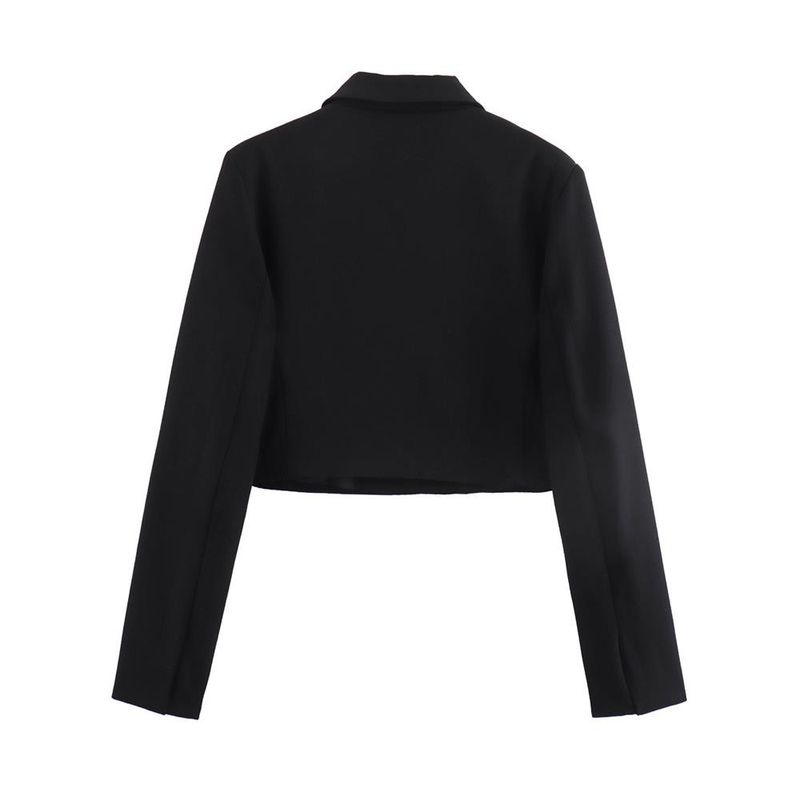 Women's Clothing 2024 Autumn Winter New Style Personality Fashion Simple Short Blazer Jacket For Women_voghion.com