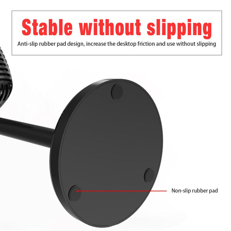New computer with rotatable USB microphone, driver free voice chat device, video conference microphone_voghion.com