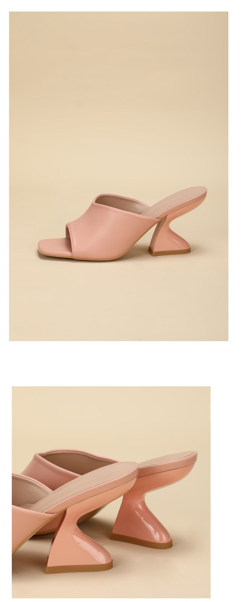 Women's spring and autumn new women's shoes square personality fish mouth open toe temperament casual sandals low heels_voghion.com