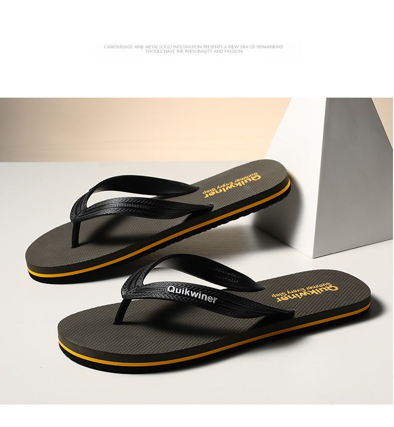 New Flip-flops Men's Summer Fashion Non-slip Outdoor Men's Beach Sandals_voghion.com