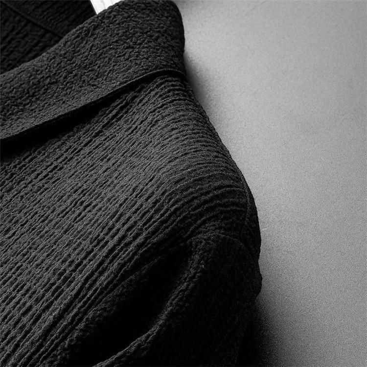 Ropa para hombre, camiseta de seda de hielo, traje deportivo informal de verano de alta gama de manga corta para hombre, camiseta de media manga con cuello en V y pantalón, traje de dos piezas_voghion.com