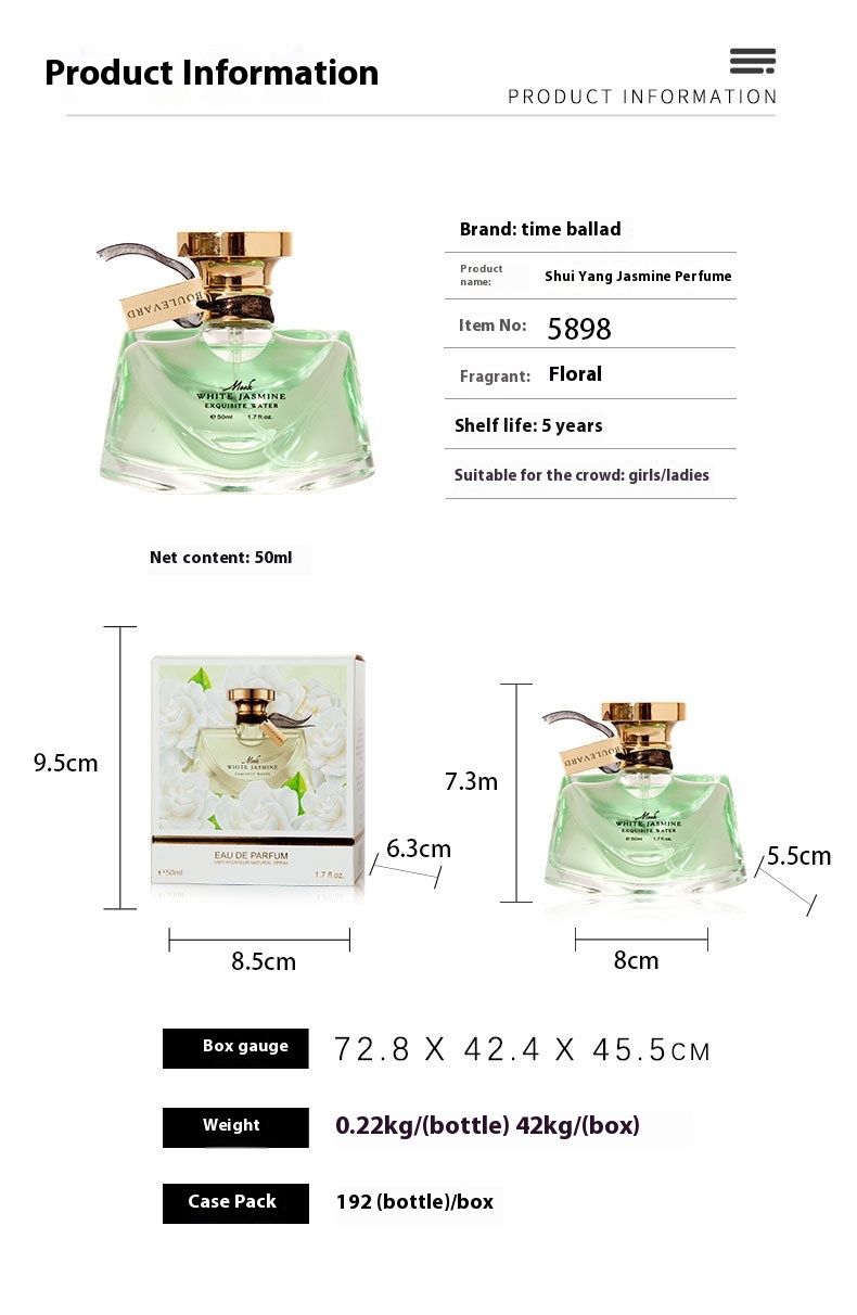 2024 New Hot Perfume Same Women's Perfume Genuine Water Jasmine Perfume Lasting Eau De Toilette_voghion.com