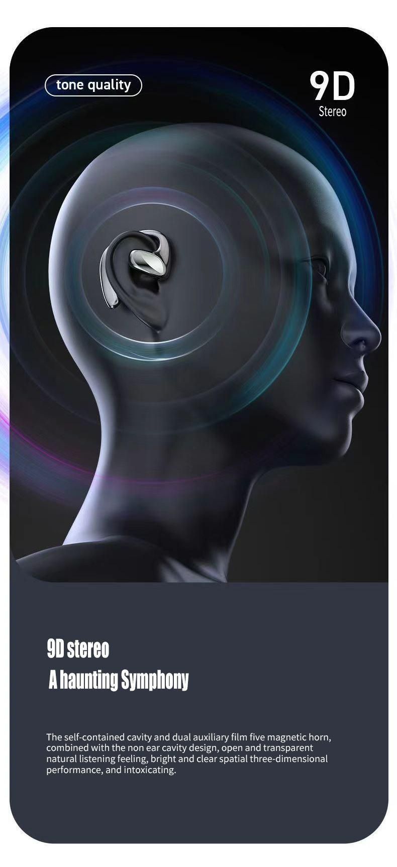 Bezprzewodowy zestaw słuchawkowy Bluetooth S900 z klipsem do ucha i redukcją szumów. Wysokiej mocy zestaw słuchawkowy do gier bez opóźnień._voghion.com