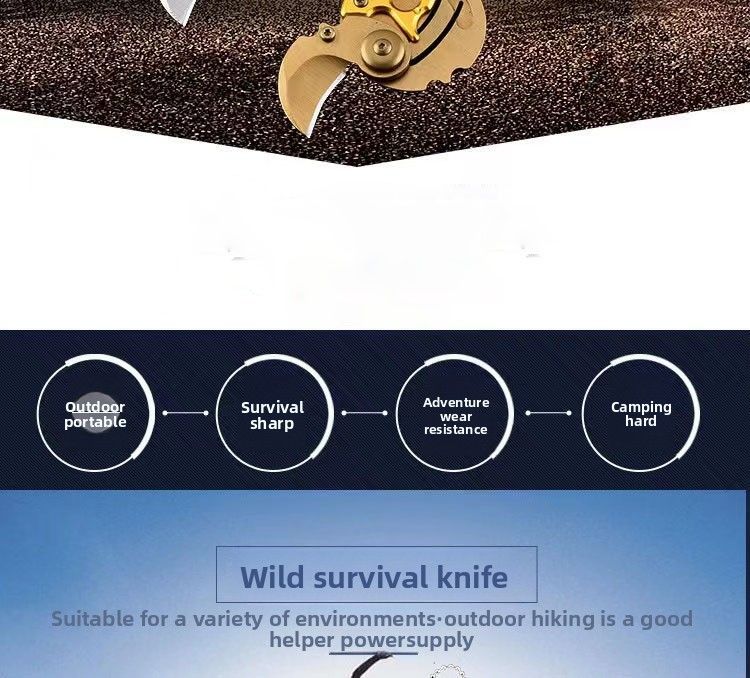 Mini Outdoor Folding Coin Mehrzweck Portable Schlüsselanhänger Edelstahl Obstmesser_voghion.com