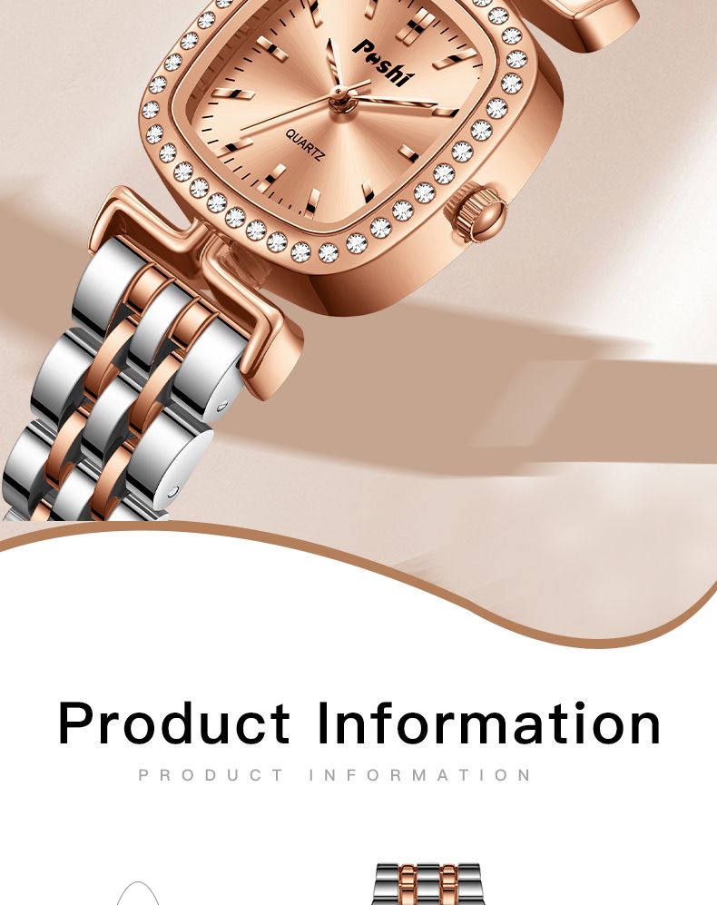 Fashion Quartz Movement Watch For Women Luxury Elegant Lady Dress Casual Wristwatch Alloy Strap Original Brecelet_voghion.com