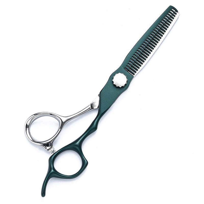 CNC salão de 6 polegadas, cabeleireiro profissional, cortadores de dentes planos, conjunto de tesouras de desbaste, cortadores de cabelo_voghion.com