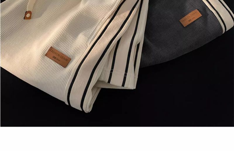 Men's Clothing Corduroy Pants Men Spring Autumn Winter Teenagers Loose Straight Wide Leg Pants Boys Sports Casual Trousers_voghion.com