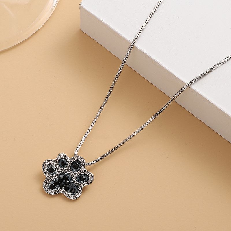 Koreansk nytt fotkjede mote kreative smykker full diamant katteklo anheng hotselgende tilbehør_voghion.com