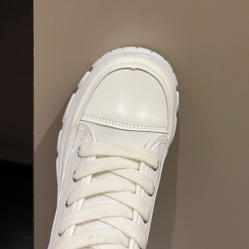 Schuhe Für Frauen Frühling Und Herbst Neue Stil Martin Stiefel High Top Dicken Sohlen Leinwand Mit Erhöhung Kurz_voghion.com