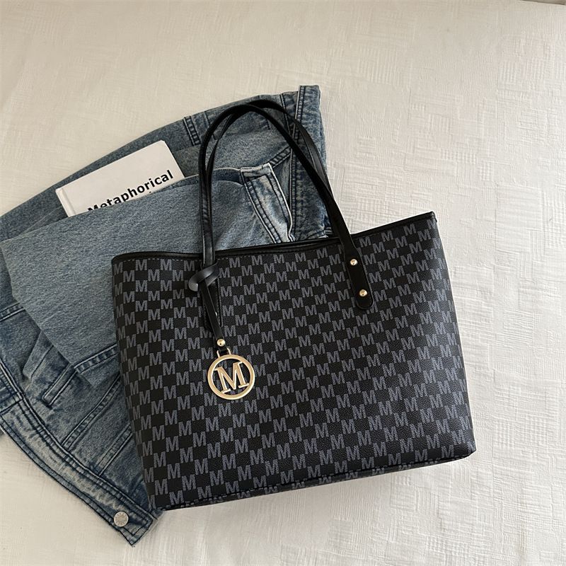 Borsa da ascellare grande da donna Do&thin - Borsa a tracolla alla moda per lavoro e uso quotidiano, morbida pelle PU con doppi spallacci_voghion.com