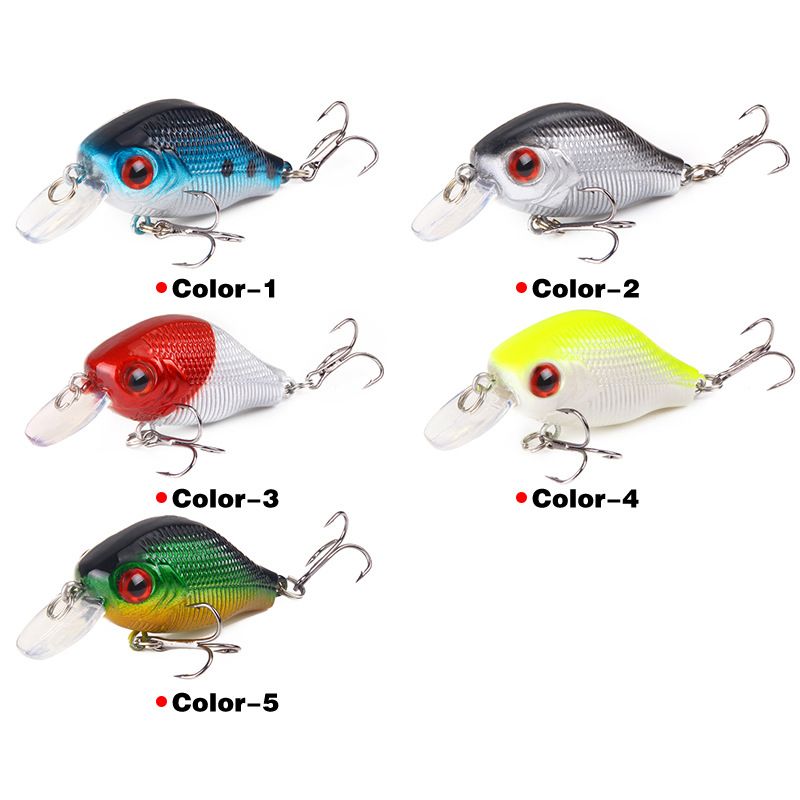 Rock Little Fat Guy Lure High Carbon Steel Treble Hook Floating Water Simulation Bait Fishing Gear Supplies_voghion.com